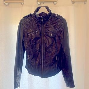 Danier genuine leather jacket - biker style!